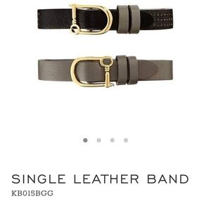 Perforated leather- black and dark grey reversible